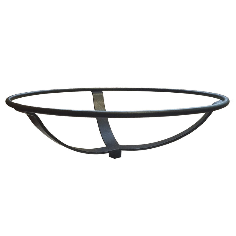 ACHLA 12in Crackle Glass Birdbath | Fern Green Hand-Blown Glass with Black Wrought Iron Bracket | Garden & Patio Bird Bath | Model CGB-05FG-WM