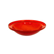 ACHLA Crackle Glass Bowl Red 12in Decorative Bowl | Crackled Glass Art | Garden & Patio Accent | 12.5 x 3 in | Model CGB-09R