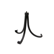 ACHLA Crackle Glass Birdbath with Tripod Stand | Fern Green Glass and Black Wrought Iron | Garden & Patio Accent | Model CGB-14FG-TR2