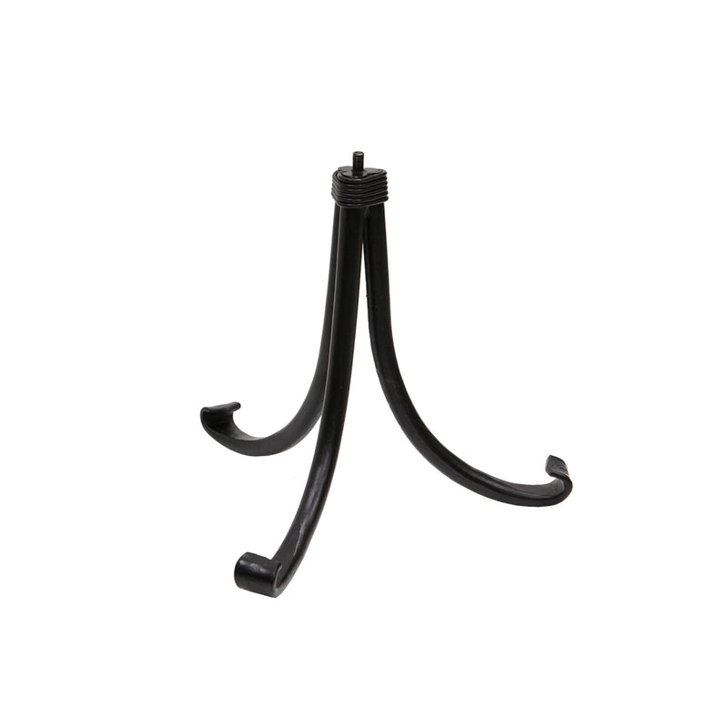 ACHLA Crackle Glass Birdbath with Tripod Stand | Red Glass Bowl and Black Wrought Iron Frame | Garden & Patio Accent | Model CGB-14R-TR2