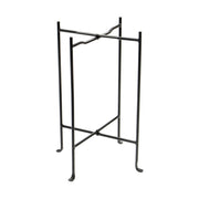 ACHLA Floor Stand 23in Wrought Iron Stand | Black Powder Coated Metal | Outdoor Garden & Patio Display | 18 x 18 x 23 in | Model CWI-02