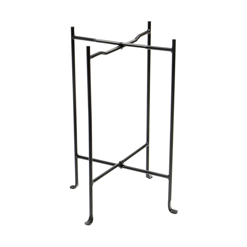 ACHLA Floor Stand 23in Wrought Iron Stand | Black Powder Coated Metal | Outdoor Garden & Patio Display | 18 x 18 x 23 in | Model CWI-02