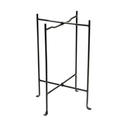 ACHLA Floor Stand 23in Wrought Iron Stand | Black Powder Coated Metal | Outdoor Garden & Patio Display | 18 x 18 x 23 in | Model CWI-02
