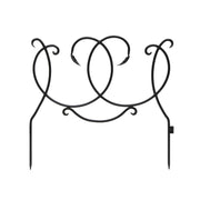 ACHLA Scroll Border Fence Section 4-Pack | Traditional Victorian Wrought Iron | Garden Edging & Flower Bed Border | 24 x 22 in Each | Model DFS-02-4