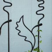 ACHLA Acanthus Fence Trellis 33in W x 43in H | Traditional Wrought Iron Black Powdercoat | Garden Border & Climbing Plant Support | Model DFS-08-2