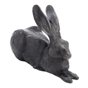 ACHLA Rabbits E-12C | Garden Statue Charcoal Hand Cast Aluminum | Lawn & Garden Decor | 13 x 5 x 9.5 in | Model E-12C