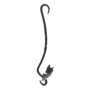ACHLA Maple Leaf 18in Extender 2-Pack | Black Wrought Iron S-Hook | Hanging Planters & Bird Feeders | 4 x 18 x 0.5 in | Model EM-02-2