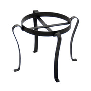 ACHLA Patio Flowerpot Stand II 11 3/4in Plant Stand | Traditional Wrought Iron Black Powder Coat | Outdoor Patio, Deck & Entryway Accent | Model FB-02