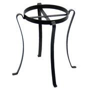 ACHLA Patio Flowerpot Stand III 17.75in Tall | Traditional Black Wrought Iron | Porch, Deck & Patio Plant Display | Model FB-03