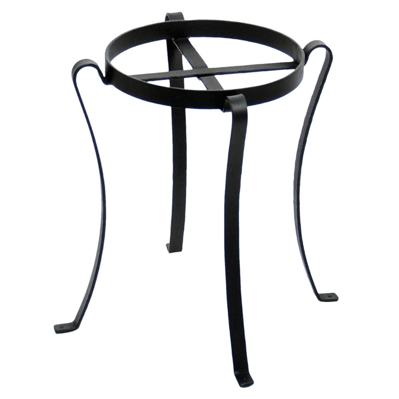 ACHLA Patio Flowerpot Stand III 17.75in Tall | Traditional Black Wrought Iron | Porch, Deck & Patio Plant Display | Model FB-03