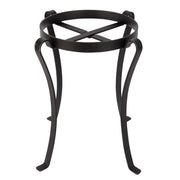 ACHLA Patio Flowerpot Stand III 17.75in Tall | Traditional Black Wrought Iron | Porch, Deck & Patio Plant Display | Model FB-03