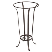 ACHLA Tulip Stand 28in Wrought Iron Roman Bronze Garden Pedestal | Outdoor Plant & Birdbath Stand | Patio & Garden Accent | Model FB-19