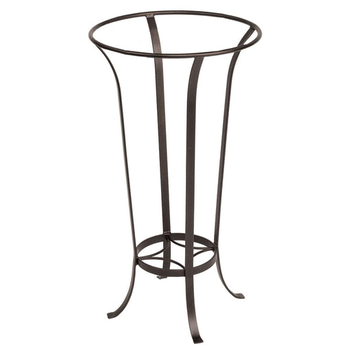ACHLA Tulip Stand 28in Wrought Iron Roman Bronze Garden Pedestal | Outdoor Plant & Birdbath Stand | Patio & Garden Accent | Model FB-19