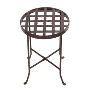 ACHLA Flowers Plant Stand II 11.5in Dia | Roman Bronze Wrought Iron | Patio & Indoor Plant Display | 11.5 x 11.5 x 16.5 in | Model FB-22