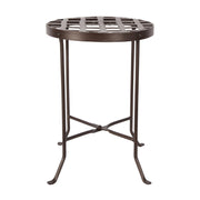 ACHLA Flowers Plant Stand II 11.5in Dia | Roman Bronze Wrought Iron | Patio & Indoor Plant Display | 11.5 x 11.5 x 16.5 in | Model FB-22