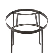 ACHLA Argyle Plant Stand II 14in | Wrought Iron Graphite Powder Coat | Indoor & Outdoor Patio Display | 10.5-15in Dia x 14in H | Model FB-31