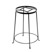 ACHLA Argyle Plant Stand III 18in | Wrought Iron Graphite Powder Coat | Indoor & Outdoor Pedestal | 10.5-14.5in Dia x 18in H | Model FB-32