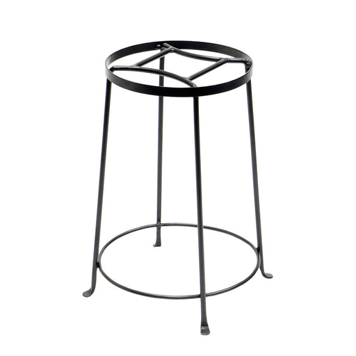 ACHLA Argyle Plant Stand III 18in | Wrought Iron Graphite Powder Coat | Indoor & Outdoor Pedestal | 10.5-14.5in Dia x 18in H | Model FB-32