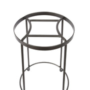 ACHLA Argyle Plant Stand III 18in | Wrought Iron Graphite Powder Coat | Indoor & Outdoor Pedestal | 10.5-14.5in Dia x 18in H | Model FB-32