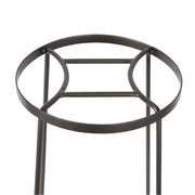 ACHLA Argyle Plant Stand IV 24in | Wrought Iron Graphite Powder Coat | Indoor & Outdoor Pedestal | 12-17.25 x 12-17.25 x 24 in | Model FB-33