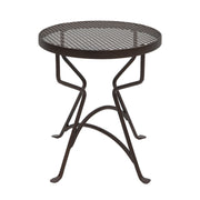 ACHLA Capri 12in Plant Stand & Side Table | Retro Wrought Iron Roman Bronze Powdercoat | Patio, Balcony & Sunroom Accent | Model FB-35