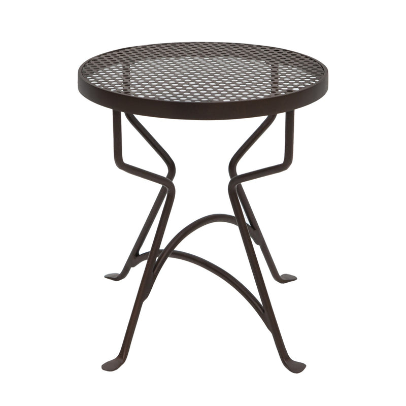 ACHLA Capri 12in Plant Stand & Side Table | Retro Wrought Iron Roman Bronze Powdercoat | Patio, Balcony & Sunroom Accent | Model FB-35