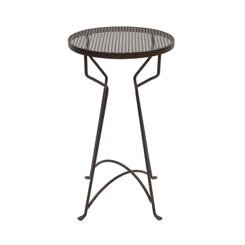 ACHLA Capri 14in Plant Stand | Roman Bronze Wrought Iron | Patio & Sunroom Side Table | 14 x 14 x 25 in | Model FB-37
