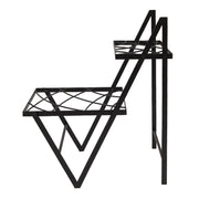 ACHLA Duet Plant Stand | Contemporary Black Wrought Iron | Indoor & Outdoor Side Table | 26 x 12.5 x 30.5 in | Model FB-66