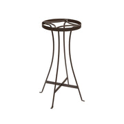 ACHLA Tara 24in Plant Stand | Roman Bronze Wrought Iron | Indoor & Outdoor Patio Decor | 11 x 11 x 24 in | Model FB-83