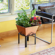 ACHLA Marion I Planter | Copper Plated Wrought Iron | Indoor & Outdoor Container Garden | 12 x 12 x 14 in | Model FBC-50-11C