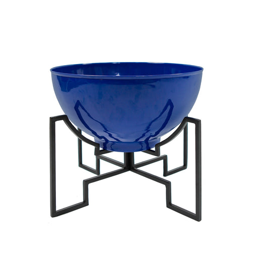 ACHLA Jane I Planter | French Blue Wrought Iron and Galvanized Steel | Succulent & Cactus Garden, Patio & Sunroom | Model FBC-52-60FB