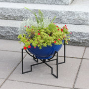 ACHLA Jane I Planter | French Blue Wrought Iron and Galvanized Steel | Succulent & Cactus Garden, Patio & Sunroom | Model FBC-52-60FB