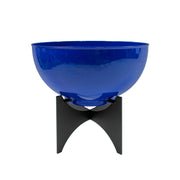 ACHLA Norma II Planter with Bowl | French Blue Wrought Iron | Indoor & Outdoor Garden | 20 x 20 x 18 in | Model FBC-57-61FB