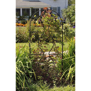 ACHLA Orangery Trellis 24in Wrought Iron | Garden & Privacy Screen | Black Powder Coat | 24 x 0.5 x 65 in | Model FT-11