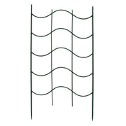 ACHLA Waves Trellis 23.5in Wrought Iron Garden Support | Traditional Black Powder Coat | Climbing Plants & Garden Wall Accent | Model FT-16
