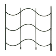 ACHLA Waves Trellis 2in Extension | Black Wrought Iron | Garden & Outdoor Trellis Accent | 24 x 25 x 1 in | Model FT-16E