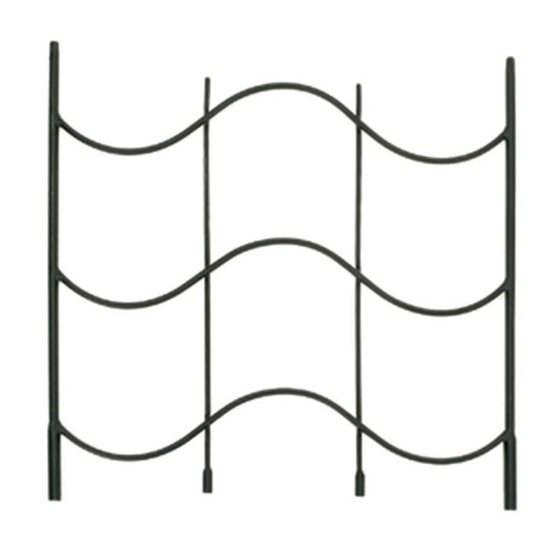 ACHLA Waves Trellis 2in Extension | Black Wrought Iron | Garden & Outdoor Trellis Accent | 24 x 25 x 1 in | Model FT-16E