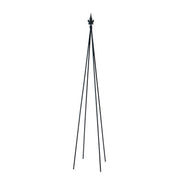 ACHLA Fleur-De-Lis Topiary 58in Garden Stake | Black Wrought Iron Trellis | Climbing Plant Support for Containers & Flowerbeds | 58 in H | Model FT-20