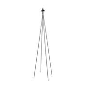 ACHLA Fleur-De-Lis Topiary 78in Garden Stake | Black Wrought Iron Trellis | Climbing Plant Support for Containers & Flowerbeds | Model FT-21