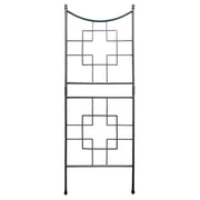 ACHLA Square-On-Squares Trellis | Wrought Iron Graphite Powder Coat | Garden & Patio Plant Support | 31.5 x 1.5 x 86 in | Model FT-25