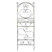 ACHLA Ferro Firenze Trellis II 29in Wrought Iron Garden Trellis | Roman Bronze Powder Coat | Climbing Plants & Garden Accent | Model FT-28