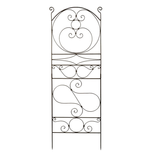 ACHLA Ferro Firenze Trellis II 29in Wrought Iron Garden Trellis | Roman Bronze Powder Coat | Climbing Plants & Garden Accent | Model FT-28