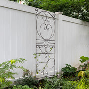 ACHLA Ferro Firenze Trellis II 29in Wrought Iron Garden Trellis | Roman Bronze Powder Coat | Climbing Plants & Garden Accent | Model FT-28