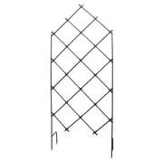 ACHLA Lattice Trellis 36in W x 95in H Free Standing | Graphite Powder Coated Iron | Outdoor Privacy Screen & Garden Support | Model FT-30