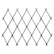 ACHLA Cottage Collection Folding Trellis 67in W x 43in H | Wall-Mounted Graphite Iron Lattice | Garden Privacy Screen & Climbing Plant | Model FT-32G