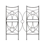 ACHLA Aurora Trellis Center Link | Black Powdercoat Wrought Iron | Garden & Patio Plant Support | 86 in H, Connects Modular Trellises | Model FT-34