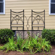 ACHLA Aurora Trellis 86in Wall Trellis | Black Wrought Iron Garden Climbing Vine Support | Outdoor Vertical Garden | 1 x 32 x 86 in | Model FT-35