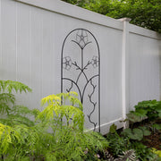 ACHLA Primrose Trellis 72in H | Wrought Iron Black Powder Coated | Outdoor Garden & Wall Plant Climber | 28 x 1 x 72 in | Model FT-42