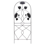 ACHLA Sunflower Trellis 90in H | Wrought Iron Black Powder Coated | Garden & Patio Climbing Plant Support | 36 x 1 x 90 in | Model FT-43
