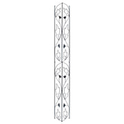 ACHLA Downspout Trellis 92in Tall | Traditional Wrought Iron Black Powdercoat | Garden Bed & Potted Plant Vertical Support | Model FT-47